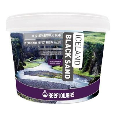 0113-ReeFlowers Iceland Black Sand 7 kg 1-2 mm Siyah Kum ReeFlowers Iceland Black Sand Doğal Akvaryum Kumu 1-2 mm 1 kg