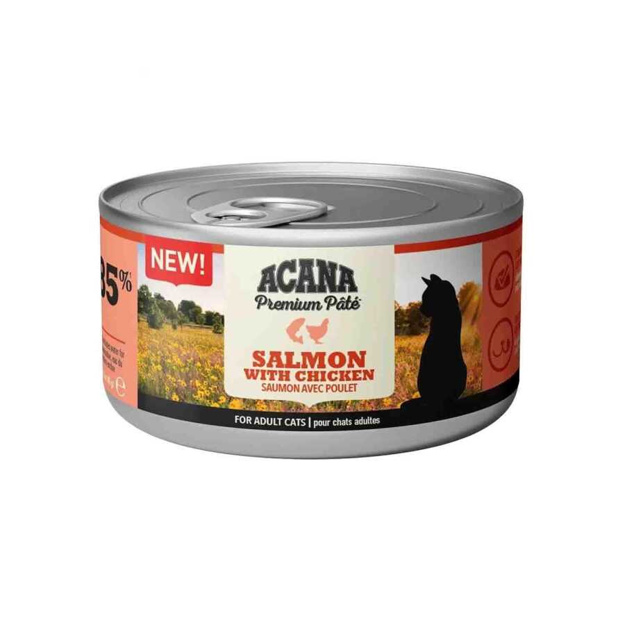 2273-Acana Premium Pate (Ezme) Somon Balıklı ve Tavuklu Kedi Konservesi