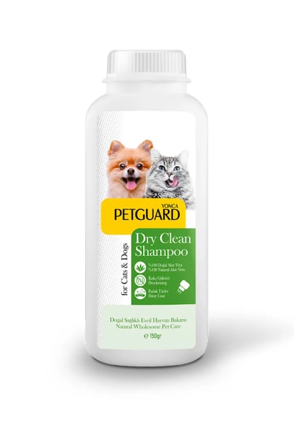 2295-Petguard Aloe Vera Özlü Toz Pudralı Kedi Köpek Şampuanı 150 g