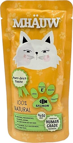 2303-Mhauw Somonlu Kedi Yaş Maması 80 gr