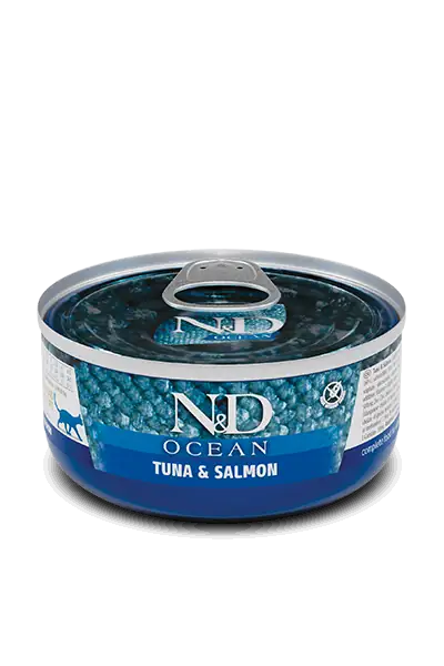 2304-N&D Ocean Tahılsız Ton Balığı ve Somonlu 70 gr Yetişkin Yaş Kedi Maması