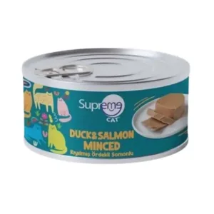 Supreme Kıyılmış Ördekli ve Somonlu Kedi Yaş Maması 85 Gr