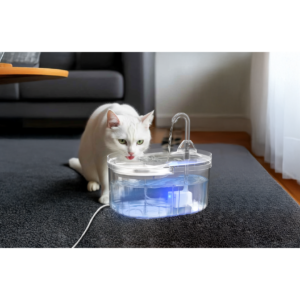 ATAPET Ultra Sessiz Işıklı ve Şeffaf Kedi Su Pınarı 2.3 Litre