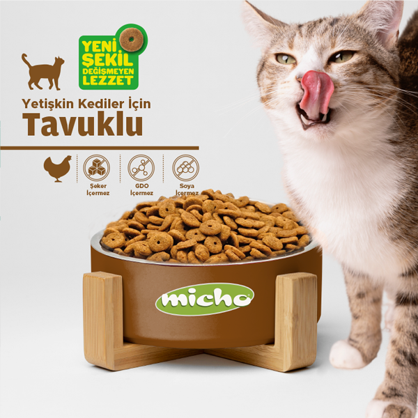2320-Micho Adult Cat Tavuklu Yetişkin Kedi Maması 3 KG