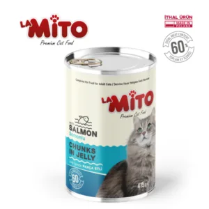 LaMito Jöleli Somonlu Parça Etli Yetişkin Kedi Yaş Maması 415 Gr