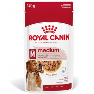 Royal Canin Medium Adult Gravy Soslu Orta Irk Yetişkin Köpek Yaş Maması 140 Gr