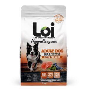 Loi Hypoallergenic Somonlu Düşük Tahıllı Yetişkin Köpek Maması 3 Kg