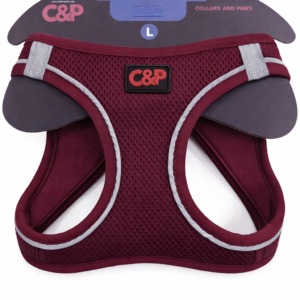 C&P Nefes Alabilir Comfort Köpek Göğüs Yeleği (Air Mesh) L Bordo