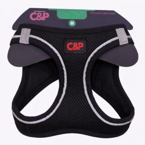 C&P Nefes Alabilir Comfort Köpek Göğüs Yeleği (Air Mesh) M Siyah