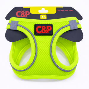 C&P Nefes Alabilir Comfort Köpek Göğüs Yeleği (Air Mesh) XS Neon Yeşil